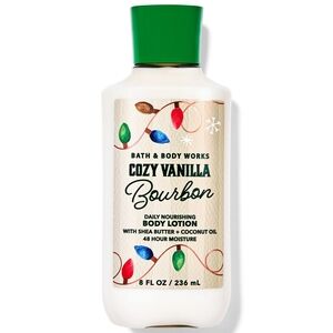 Bath & Body Works Cozy Vanilla Bourbon Daily Nourishing Body Lotion 8oz NEW